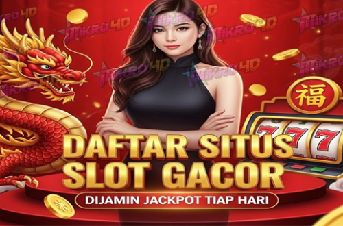 DAFTAR SITUS SLOT GACOR DI JAMIN JACKPOT TIAP HARI