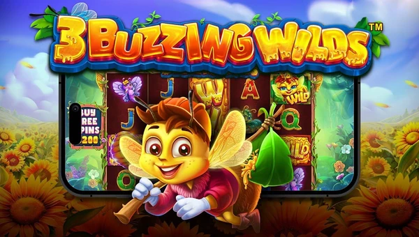 SLOT 3 Buzzing Wilds – Auto Panen Jackpot! Wild Aktif, Scatter Gampang Masuk!